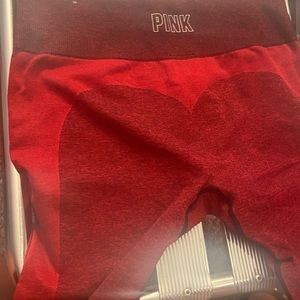 Pink Victoria secret yoga seamless leggings red size medium